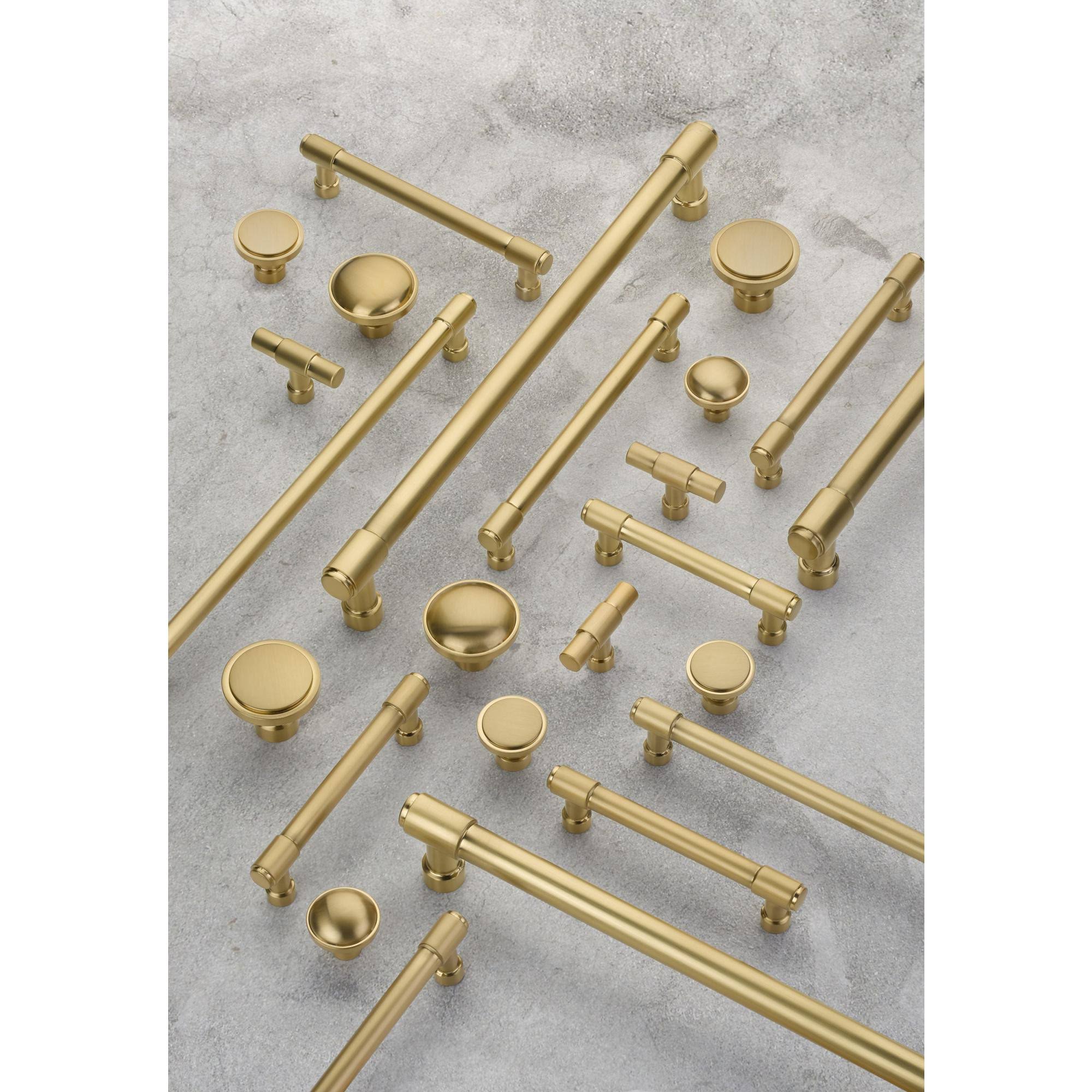 Brass Appliance Pull 12 inch Center-to-Center Satin Brass S68379