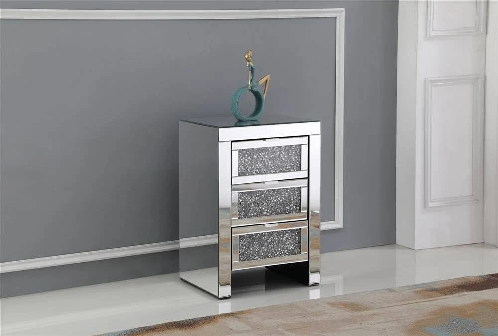 Silver Cut Crystal Bedside Table T18823