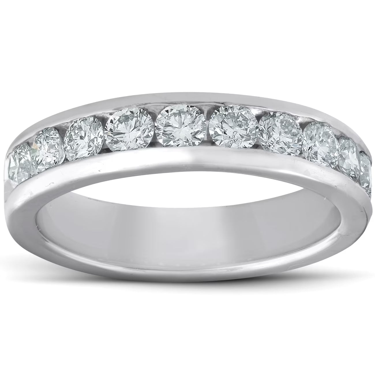 Platinum 1ct Channel Set Diamond Wedding Ring C402623