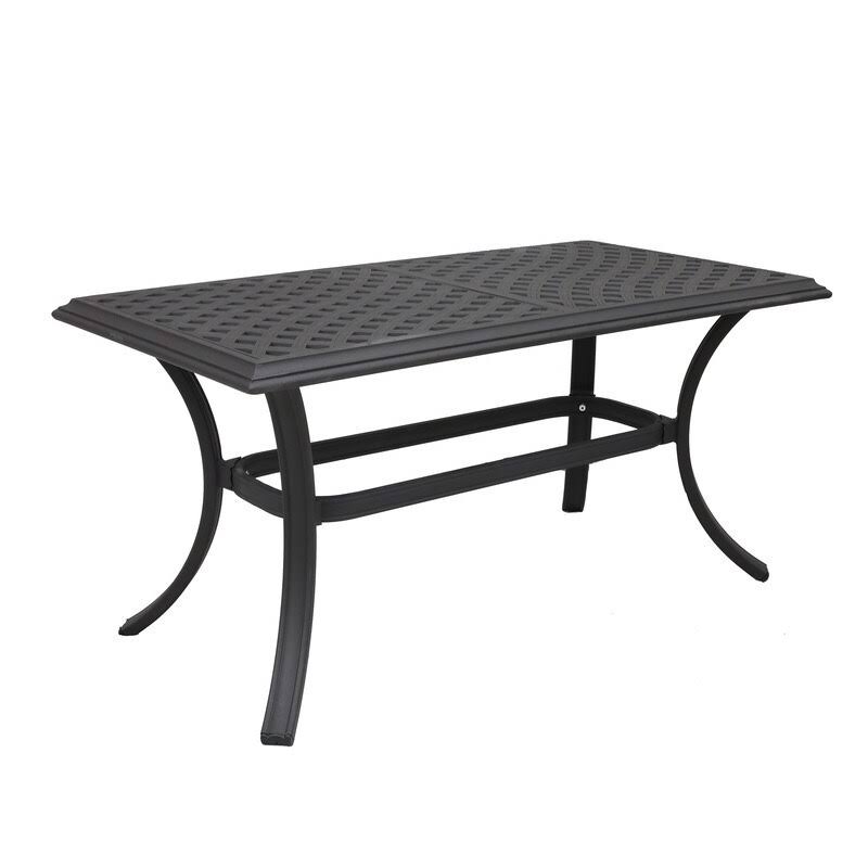 Gray Cast Aluminum Coffee Table H923414