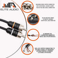 6 Channel 15' RCA Male to RCA Male Stereo Cable H9731