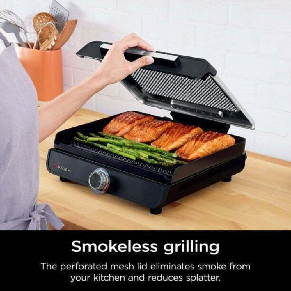 Smokeless Indoor Grill with Nonstick Grill Plate Z97324