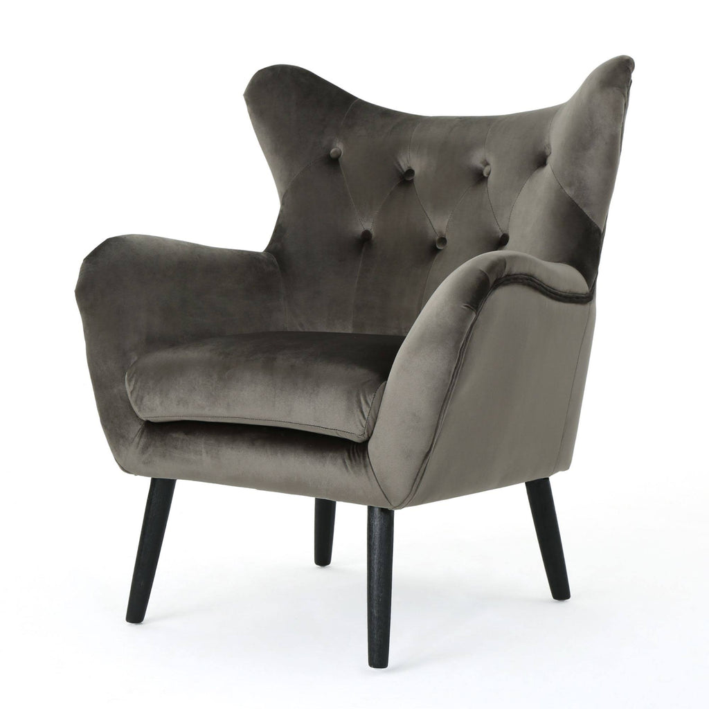 Gray and Black Contemporary Arm Chair Q670
