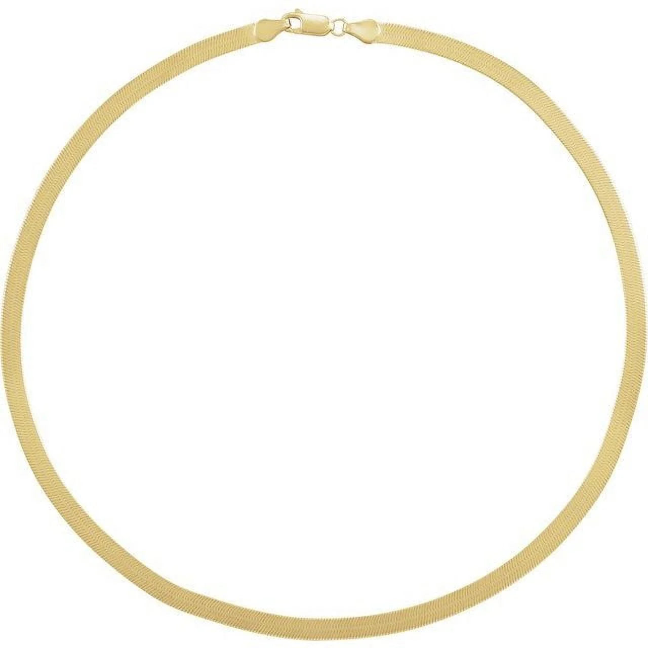 14K Yellow 4.6 mm Flexible Herringbone 16" Chain G975