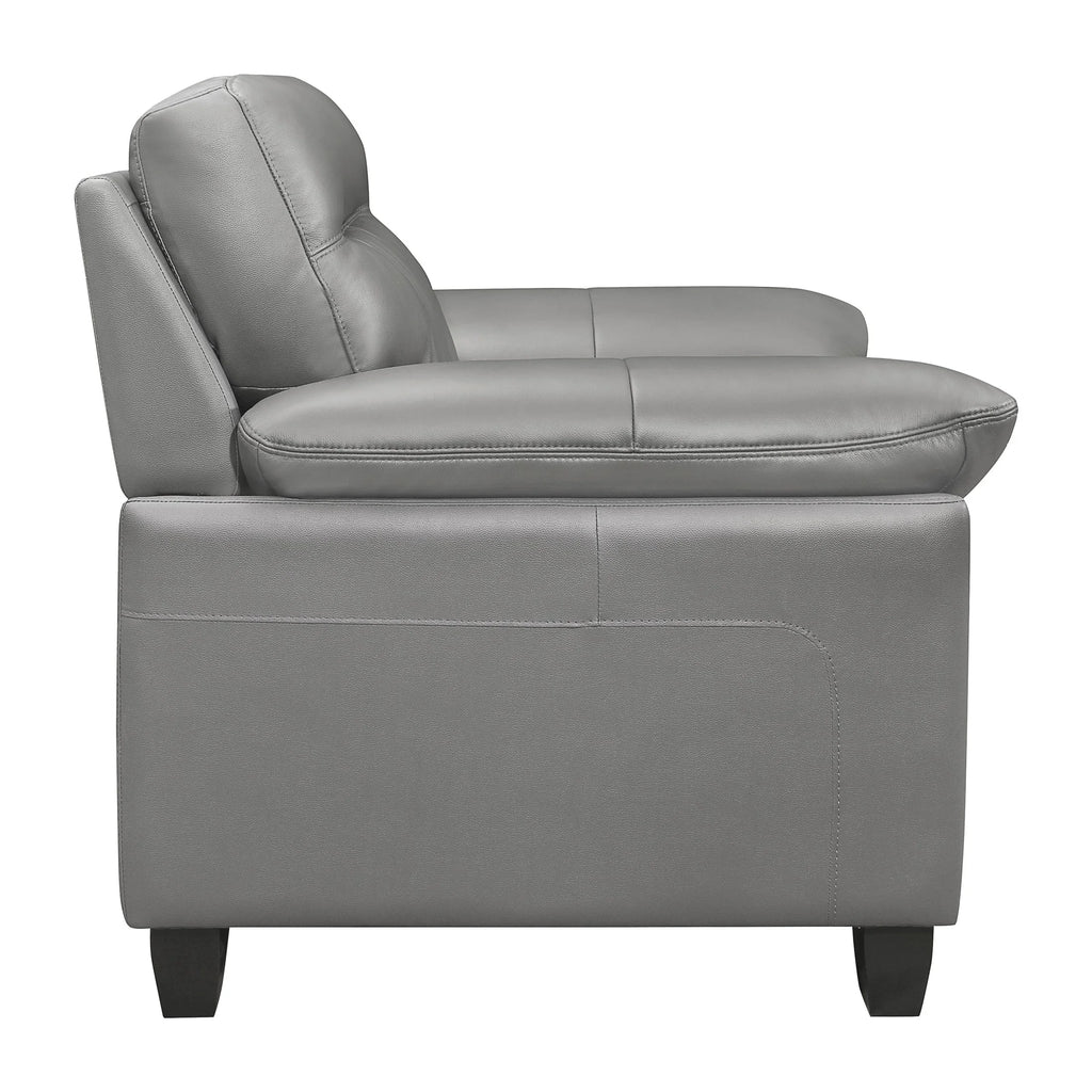 Gray Leather Upholstered Chair N196133