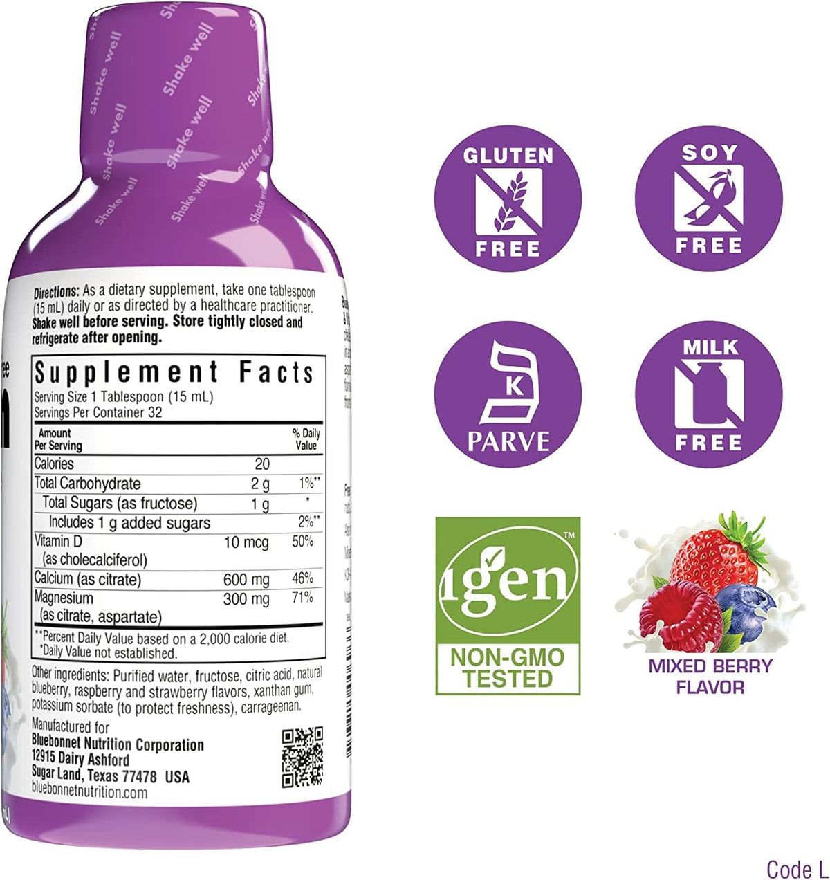 Liquid Calcium Citrate Magnesium Citrate Vitamin D3 Bundle 3 Bottle 16 Fl Oz Each I7172