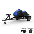 Blue Black All Weather Trailerable Jet Ski Cover with Trailer Straps and Storage Bag U4151