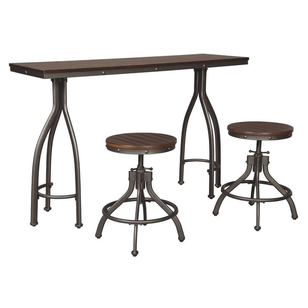 Counter Height 3-Piece Table and Bar Stool Set Z31137