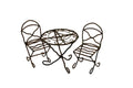 Red Metal Miniature Bistro Set T7836