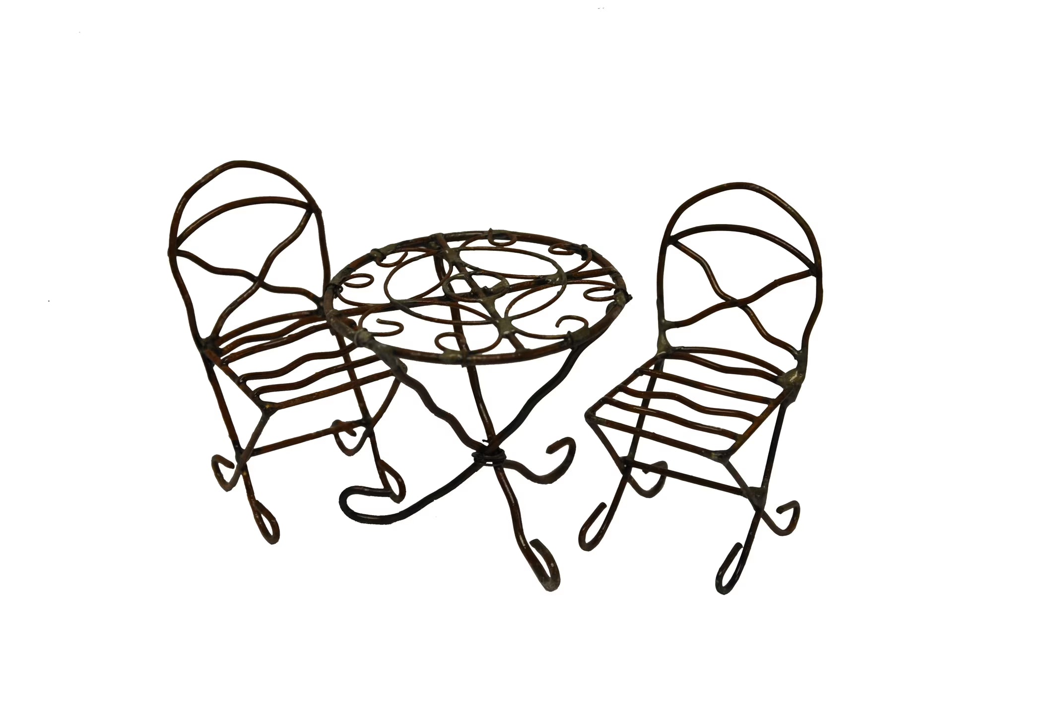 Red Metal Miniature Bistro Set T7836
