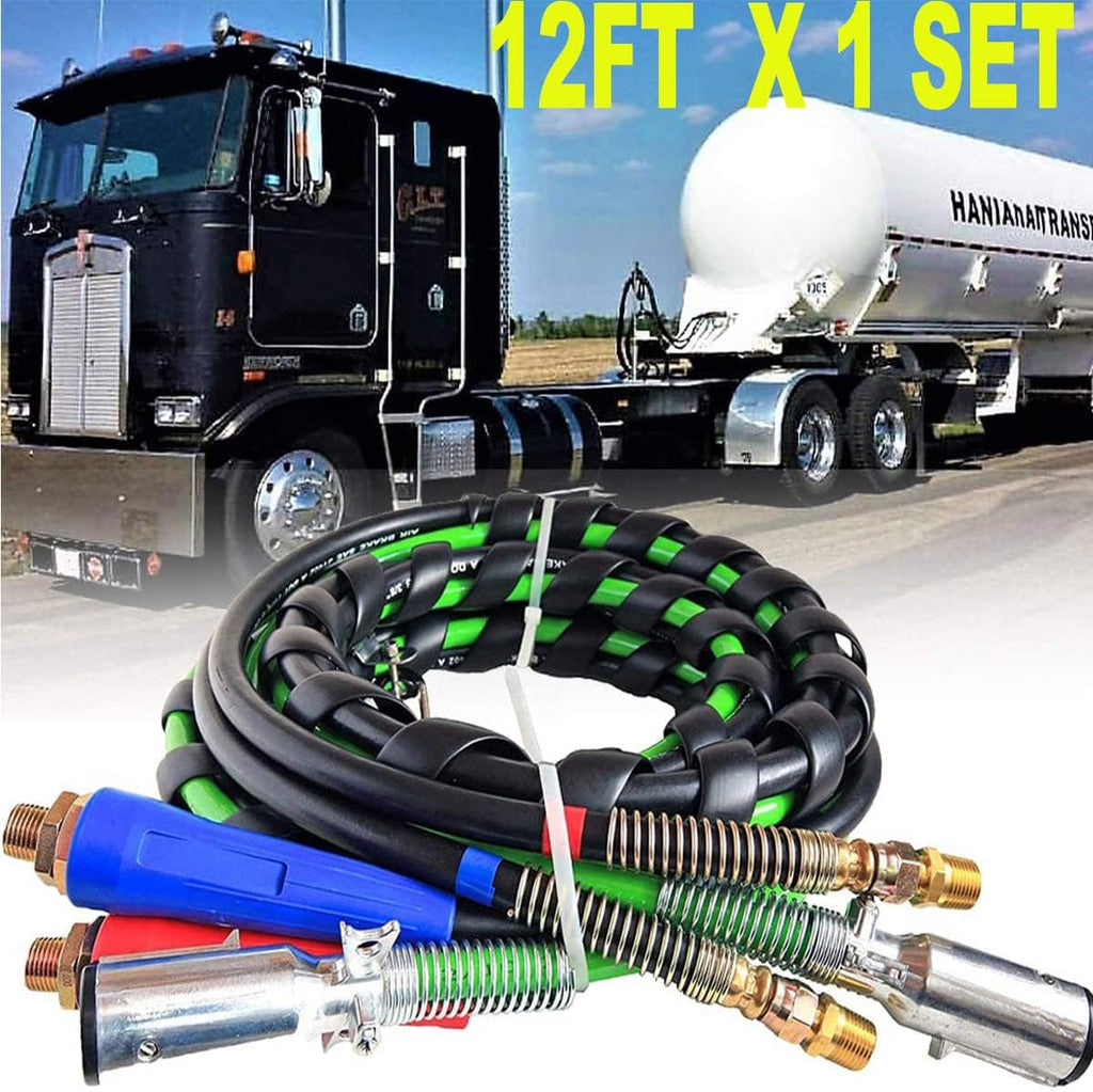 12FT 3 in 1 ABS Electrical and Rubber Air Line Hose Assemblies U377
