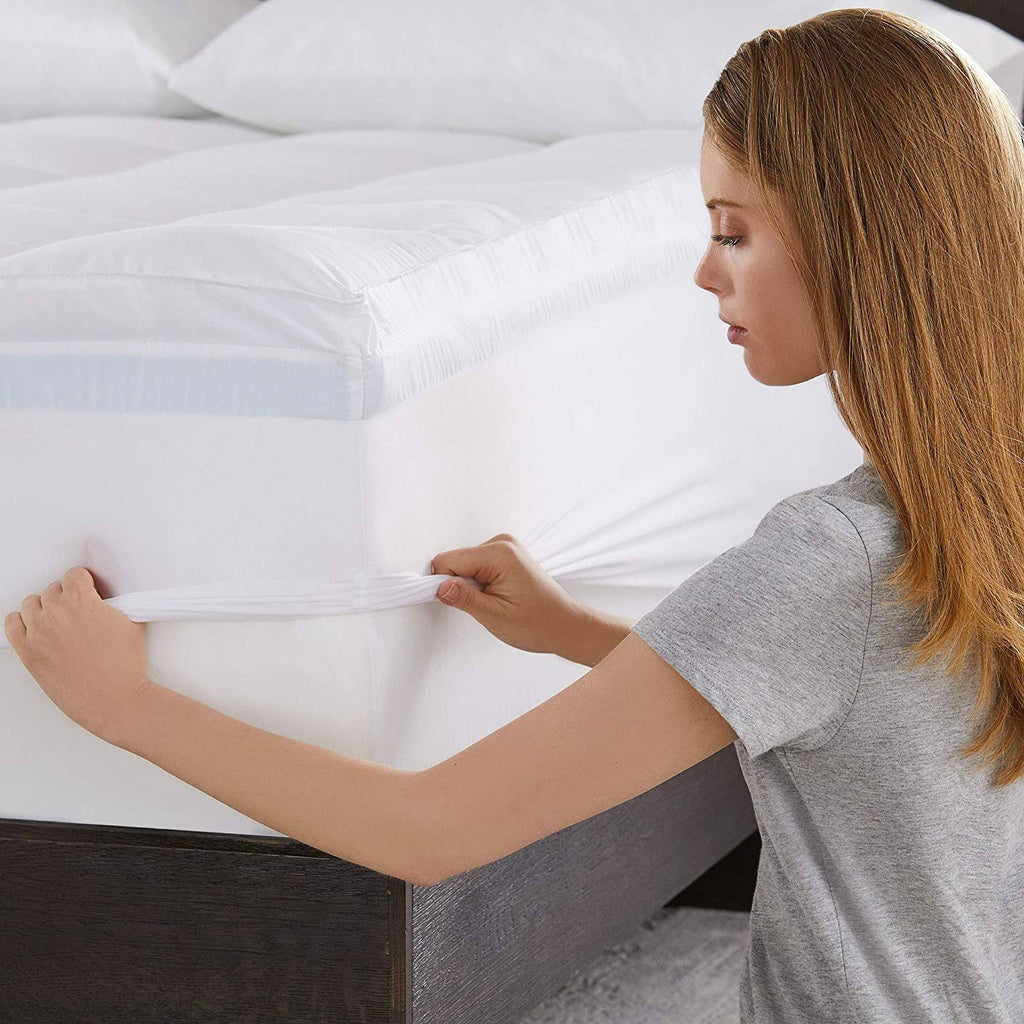 4-Inch Dual Layer Gel Memory Foam Mattress Topper, Full S125876