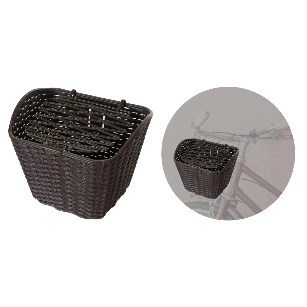 Khaki Bike Basket with Cover S5985