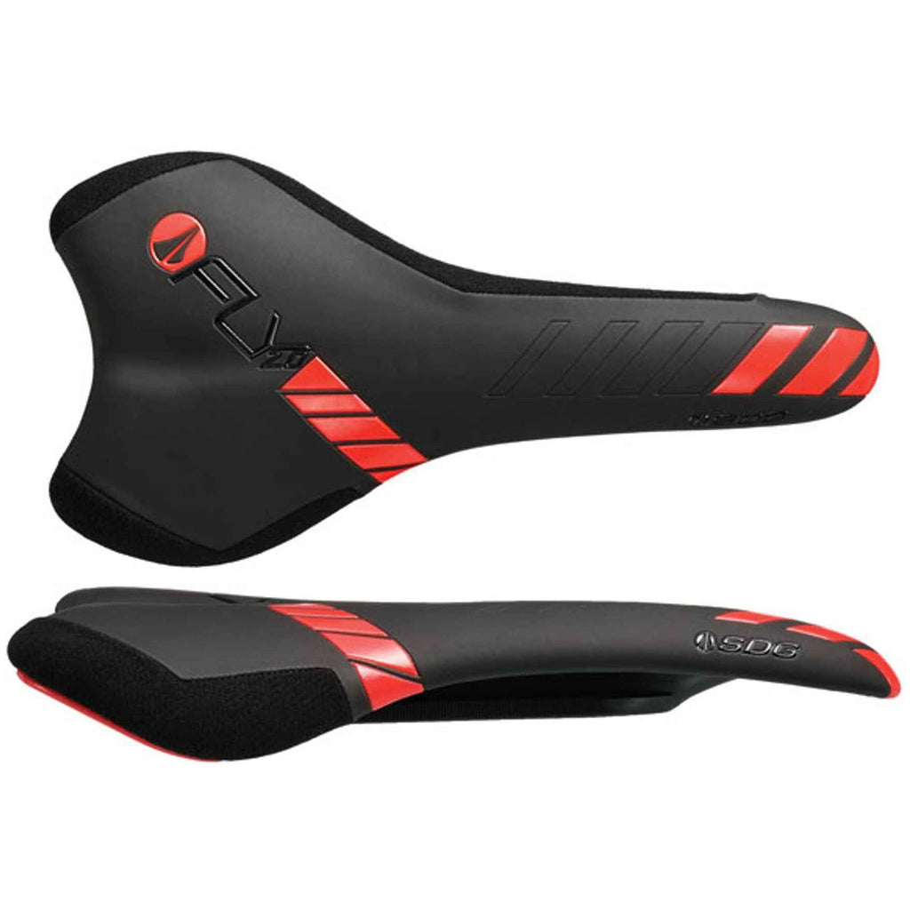 Black/Red I-Beam Saddle S27208