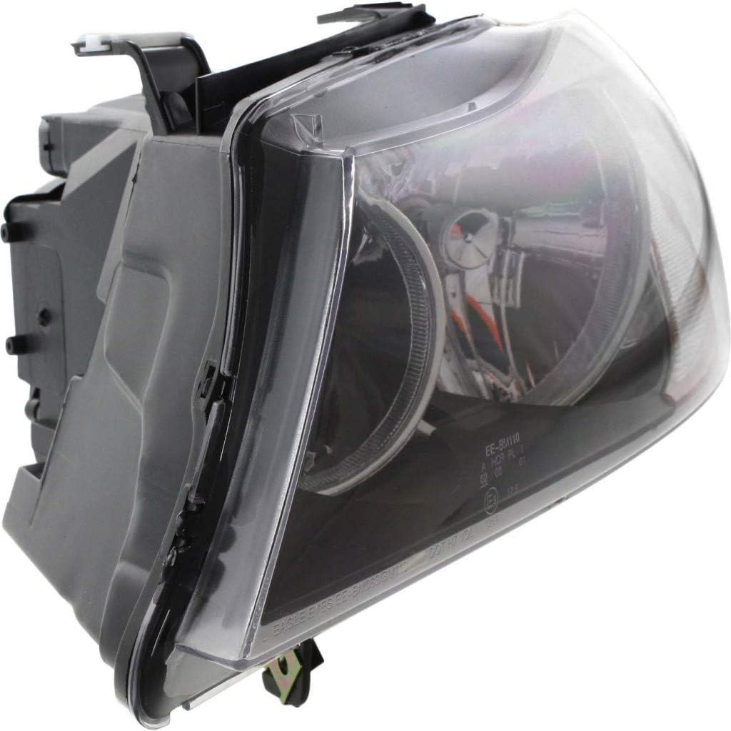 2006 BMW 325xi Headlight Assembly Passenger Side Black Housing T81185