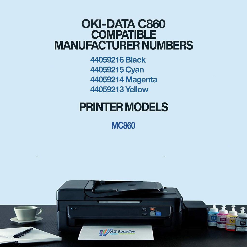 Compatible Toner Cartridge 4-Packs for Okidata C860 MC860 I902091