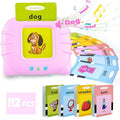 ABC Talking Flash Cards with 224 Sight Words, Montessori Toys for Toddlers, Pink X234