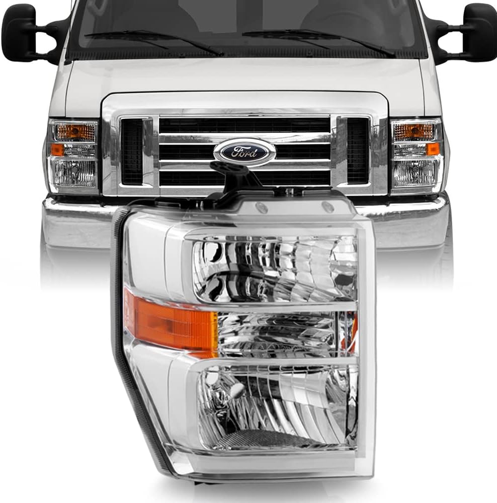 Passenger Side Headlight for Ford E150 E250 E350 E450 Van S1710