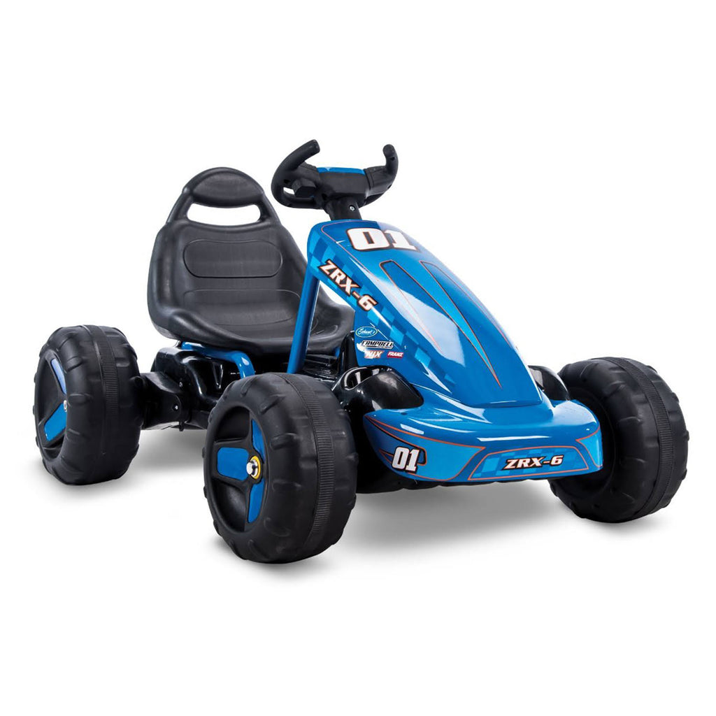 Blue 6V 2 in 1 Flat Kart Toy E96060