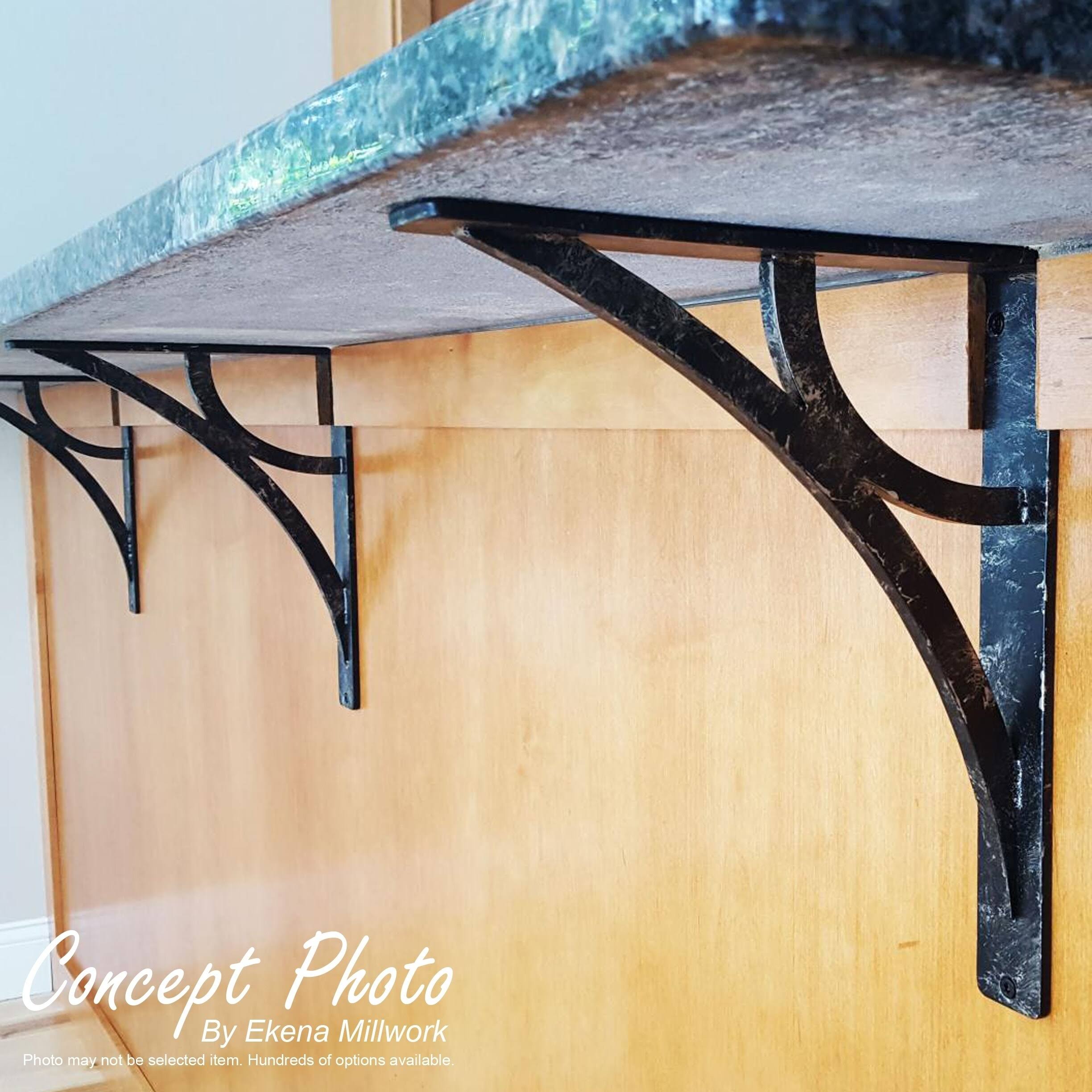 Antiqued Copper Wrought Iron Bracket R615