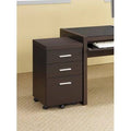 3-Drawer Mobile Storage Cabinet Cappuccino S2645