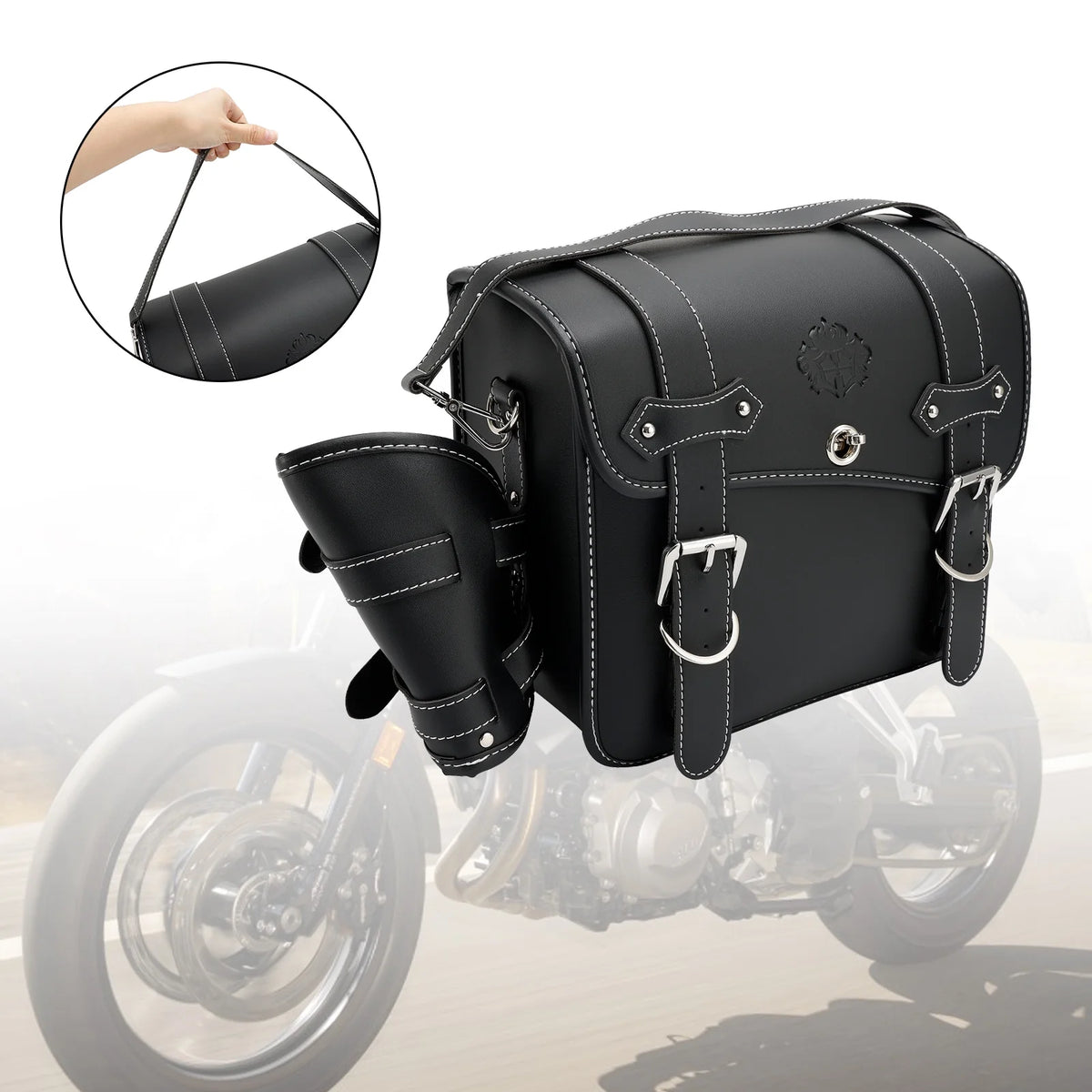 Side Saddlebag Tool Bag Luggage Pouch Storage M-Size R230