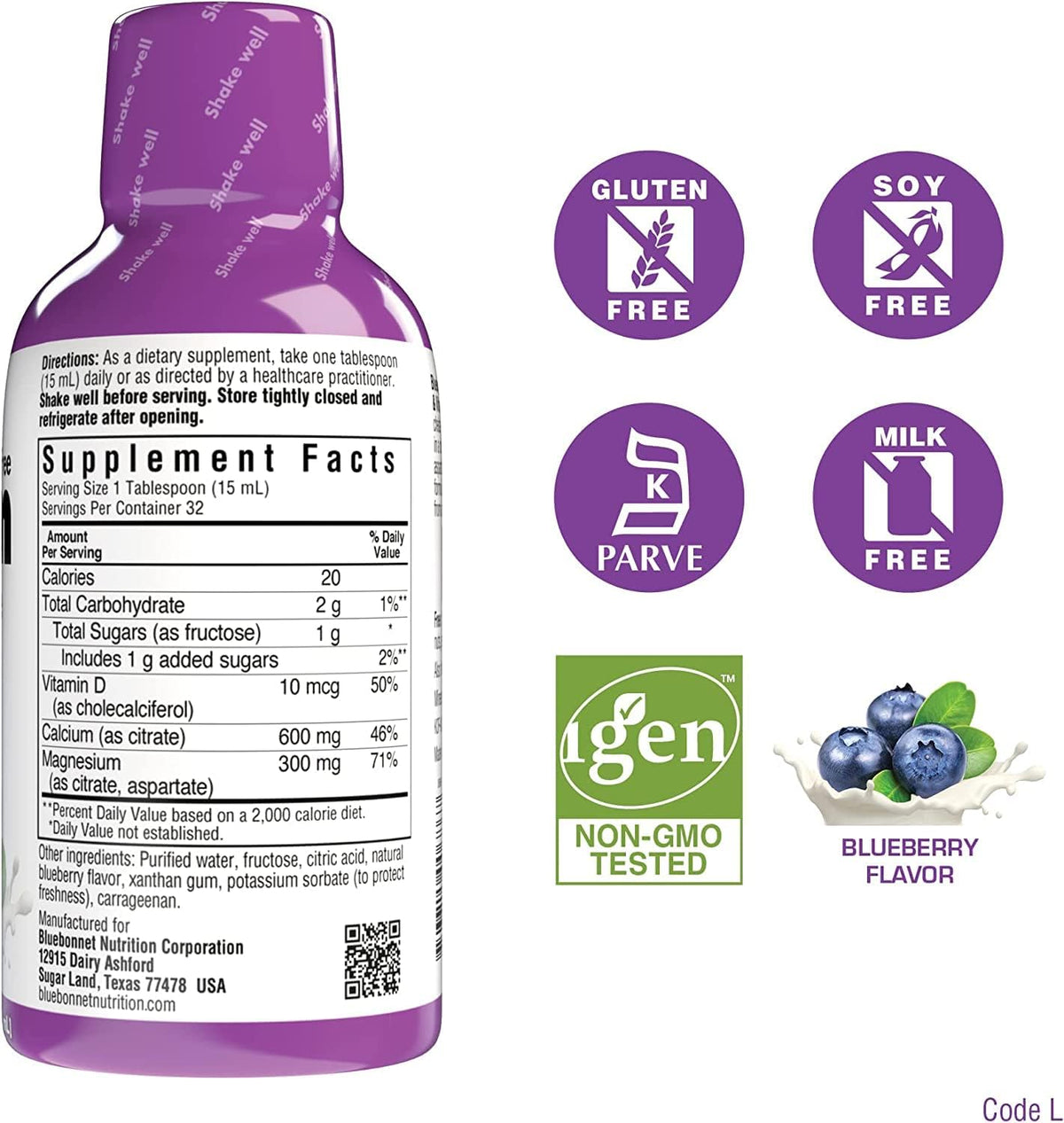 Liquid Calcium Citrate Magnesium Citrate Vitamin D3 Bundle 3 Bottle 16 Fl Oz Each I7172