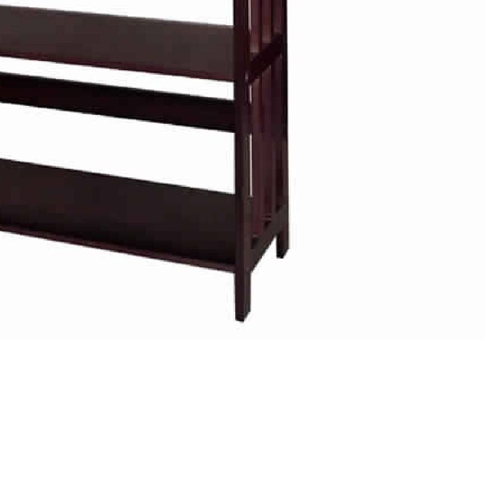 4 Tier Wooden Bookcase Espresso Brown I18860