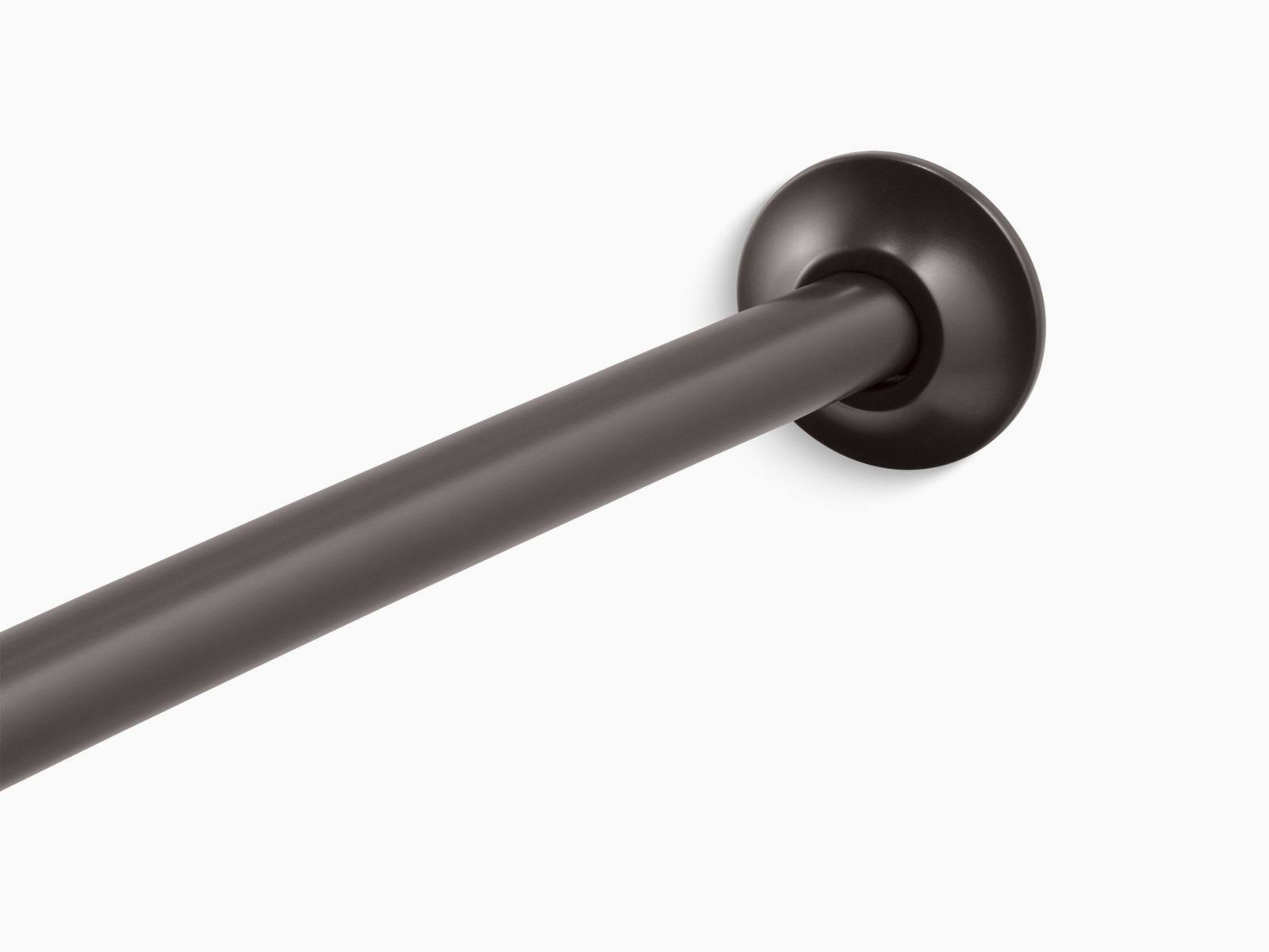 Oil-Rubbed Bronze Curved Shower Rod J572595