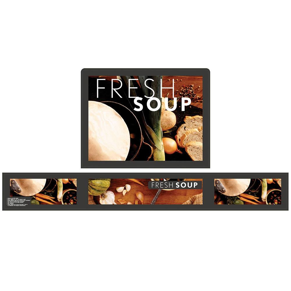 Cayenne Full-Size Soup Merchandiser with Menu Board X47081
