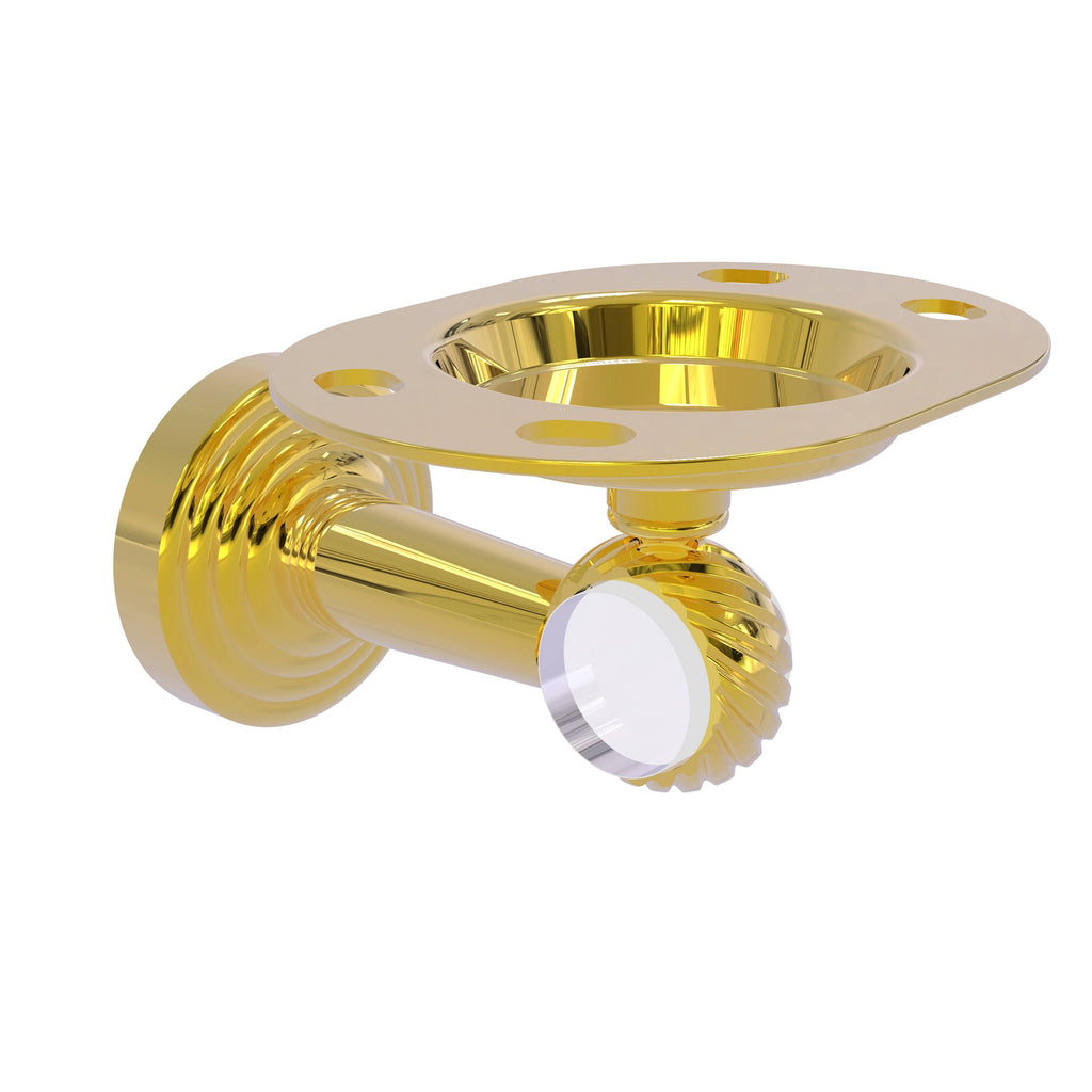 Polished Brass Tumbler and Toothbrush Holder O449