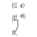 Satin Chrome Double Cylinder Sectional Handleset Y93335
