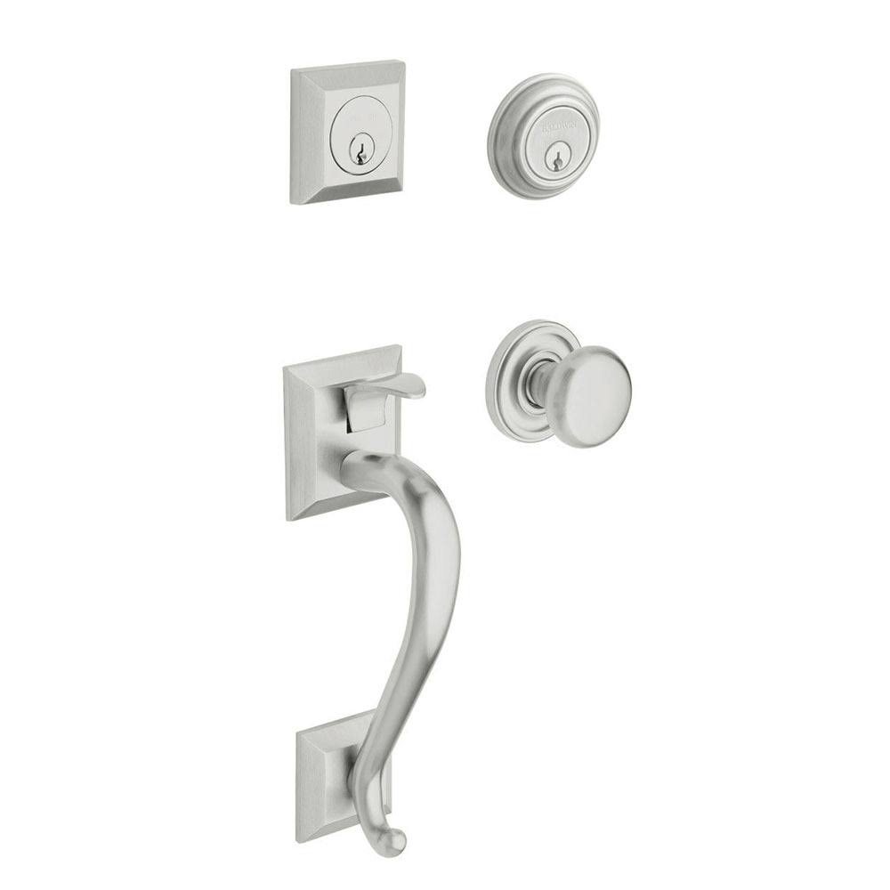 Satin Chrome Double Cylinder Sectional Handleset Y93335