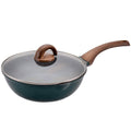 Nonstick Deep Frying Pan Wok with Glass Lid Z89520