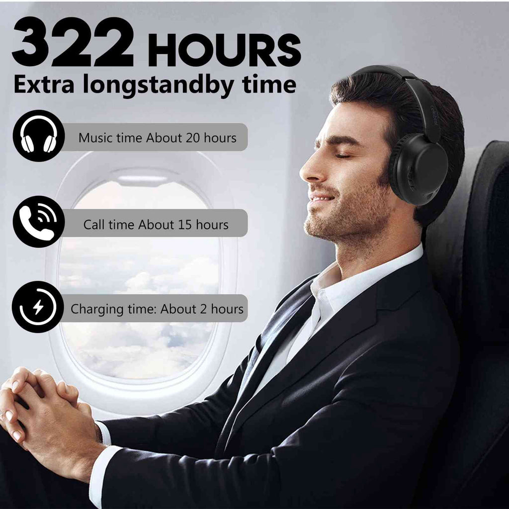 Wireless Bluetooth Over The Ear Headphones with Mic Y372