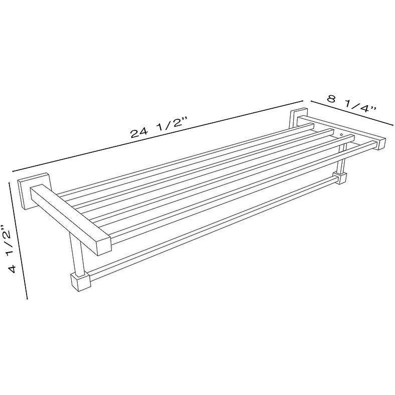 Gold Bathroom Towel Shelf Rack T16852