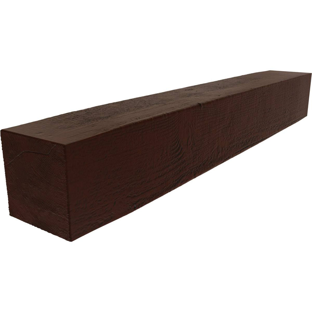 Rough Sawn Faux Wood Fireplace Mantel, Natural Pecan X570624