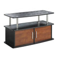2 Door Cherry TV Stand with Cabinets U834585