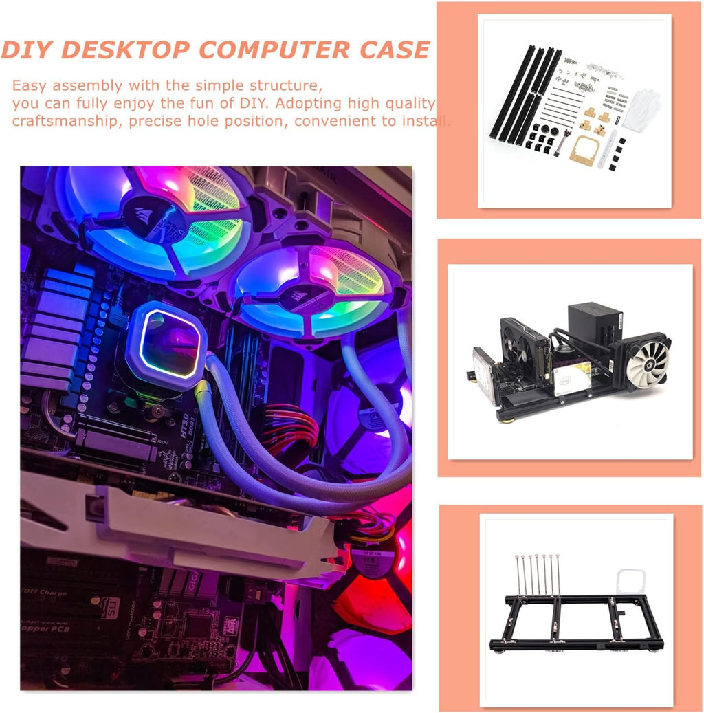 ATX Motherboard Test Bench Open Air Frame Computer Case M2672