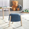 Kids Stool Blue/Natural B3250