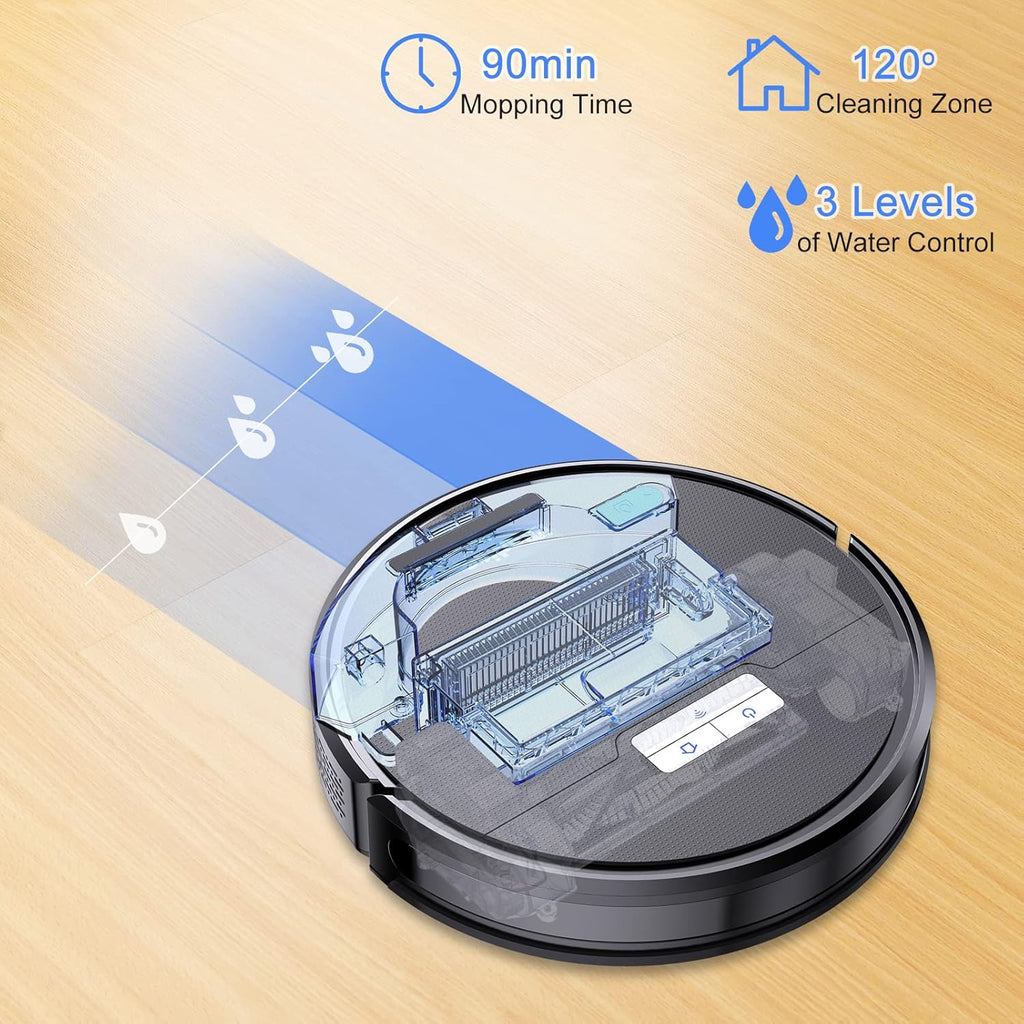Robot Vacuum and Mop Cleaner with Remote Control D275768