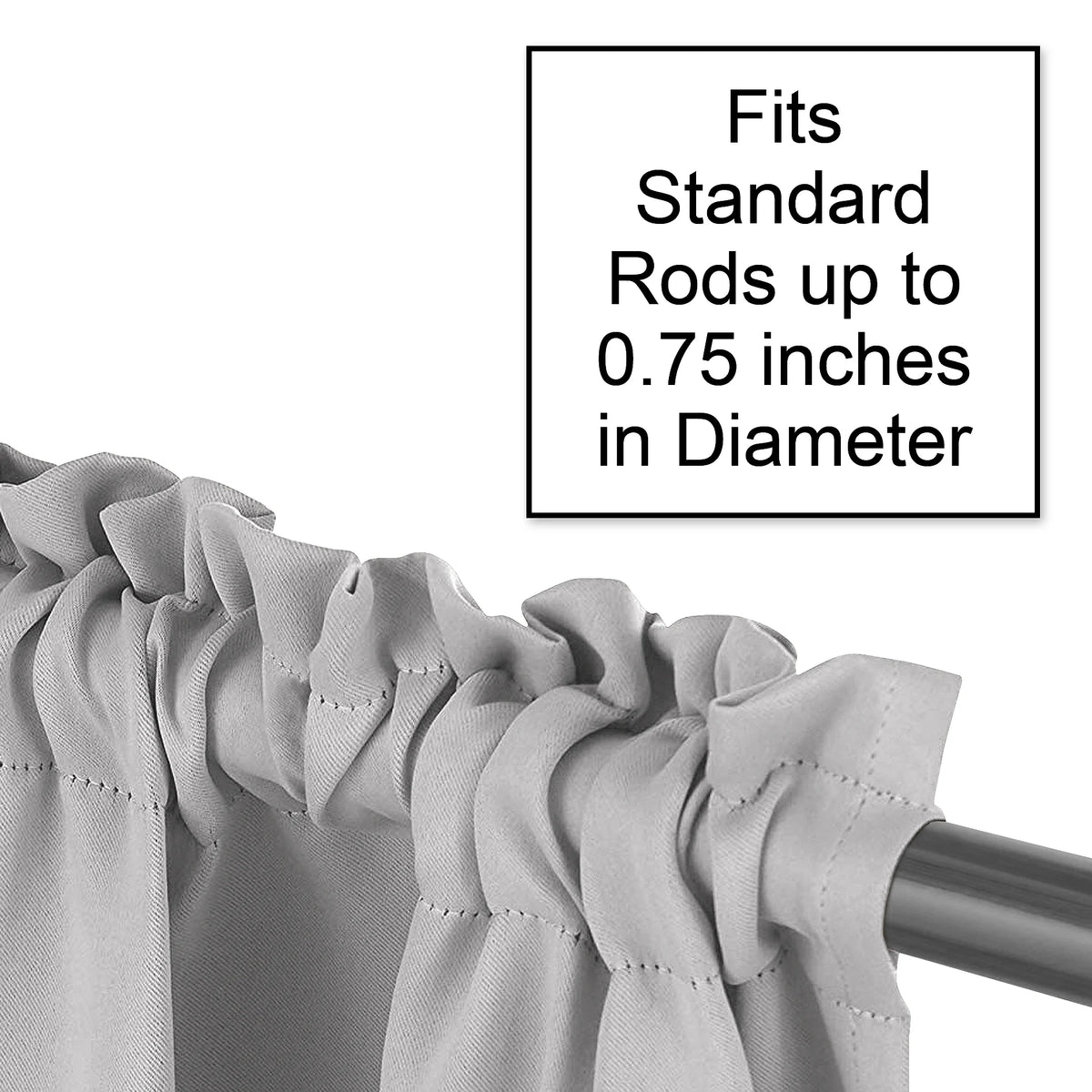 Rod Pocket Curtain Panels L14073
