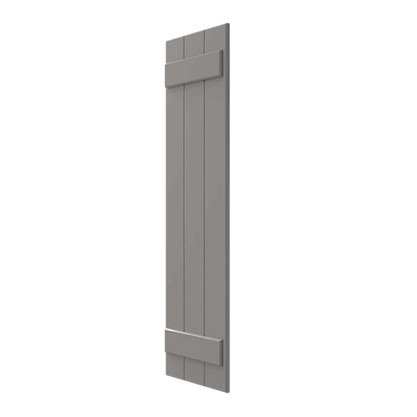 12x22W x 42x22H Primed Composite Board-n-Batten Shutters (Per Pair) W927