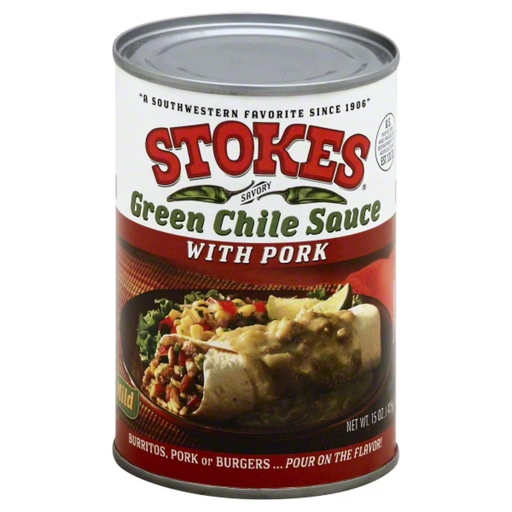 Green Chile Sauce with Pork, 15 Ounce (Pack of 10) S2834