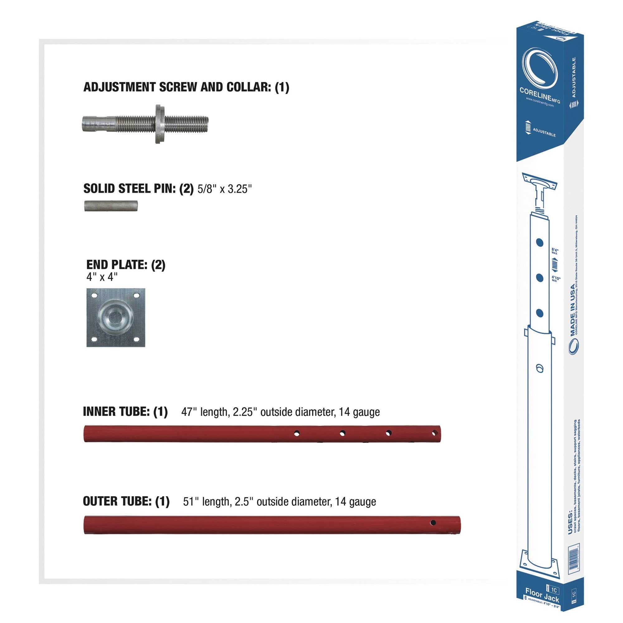 Adjustable Jack Post F7372