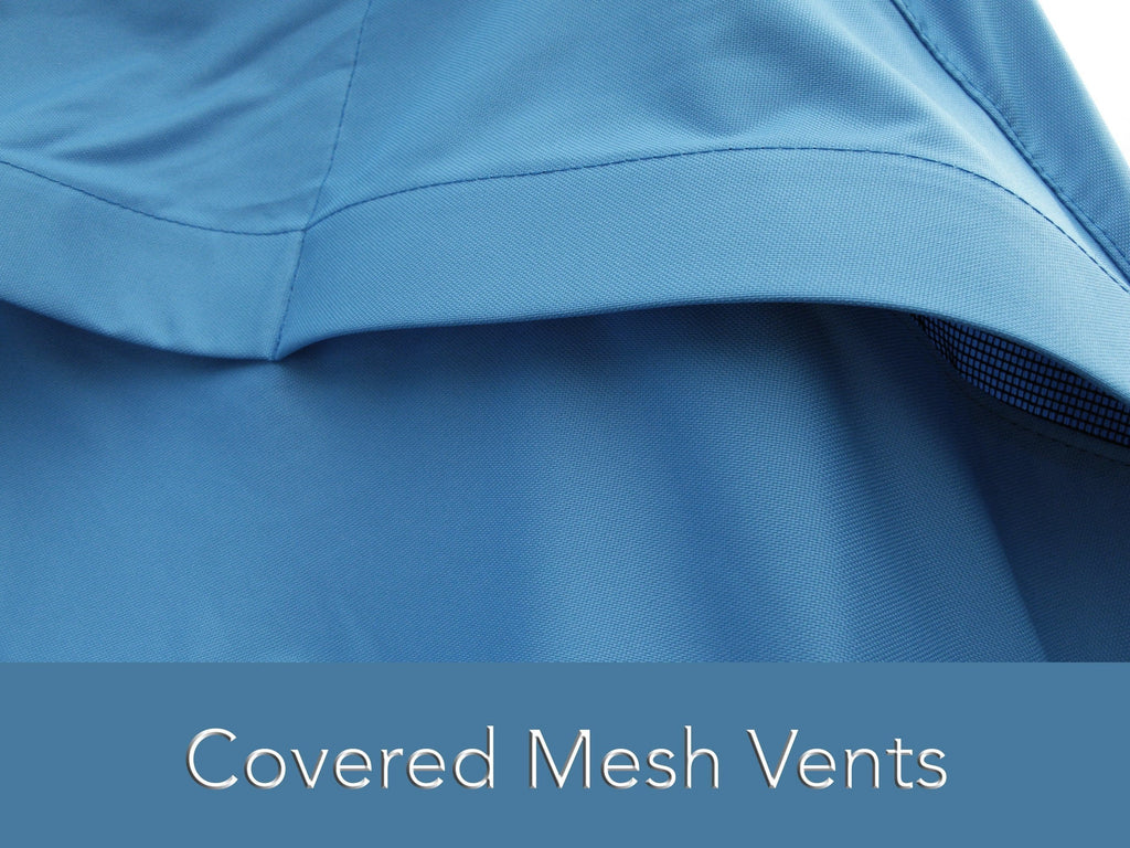 Blue Polyester Jet Ski Cover with Drawcord Hem W458669