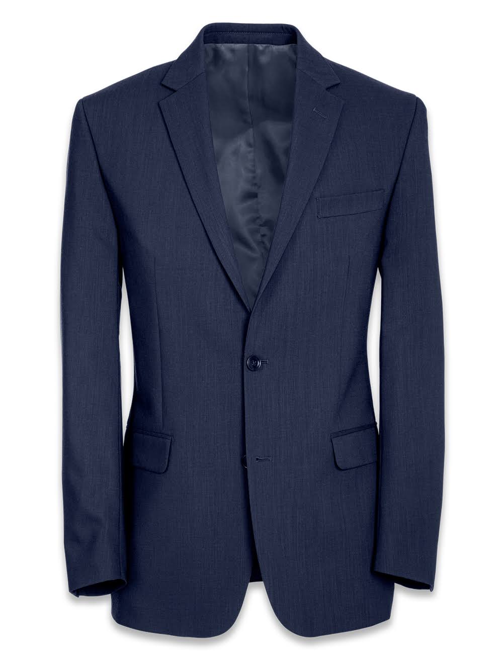 Tailored Fit Solid Navy Wool Suit Y7544