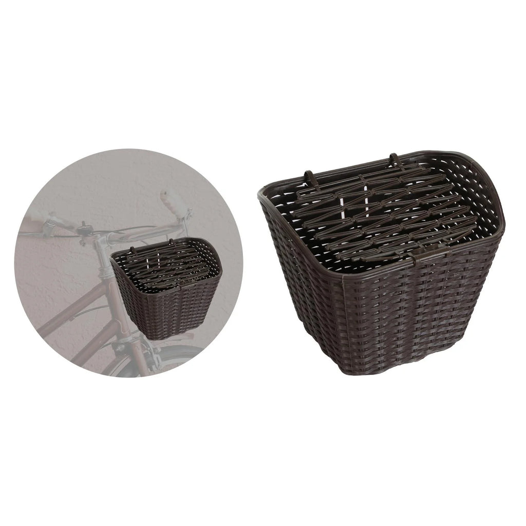 Khaki Bike Basket with Cover S5985