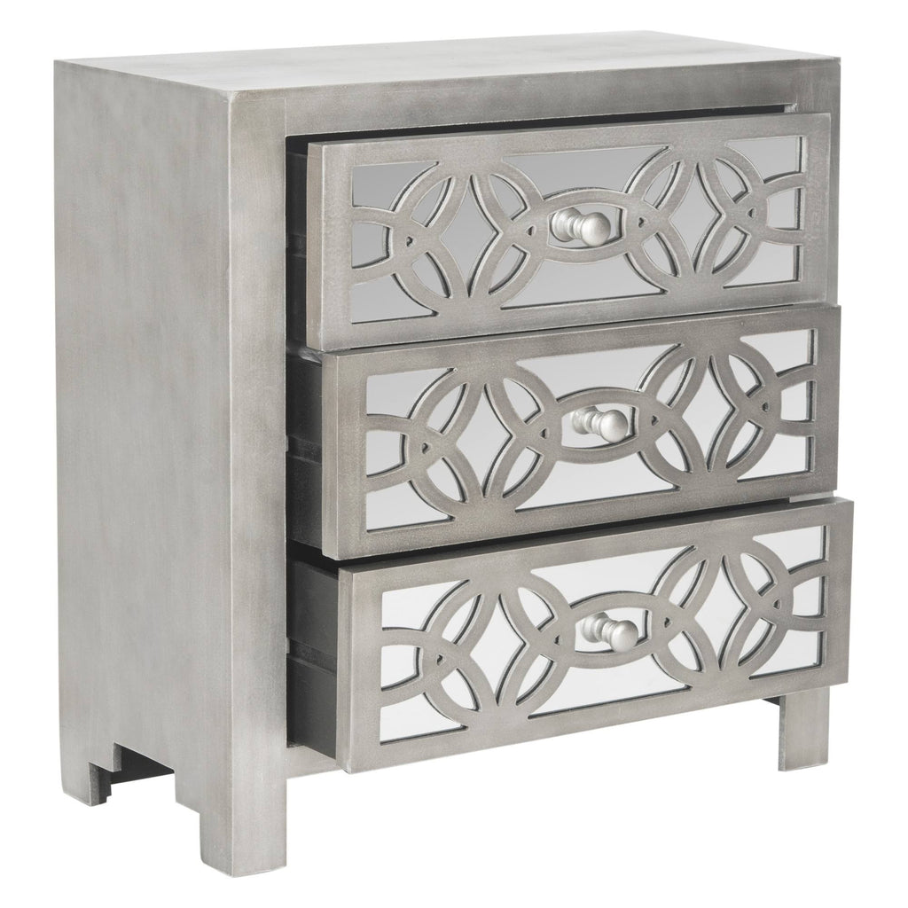 Grey 3 Drawer Chest E113