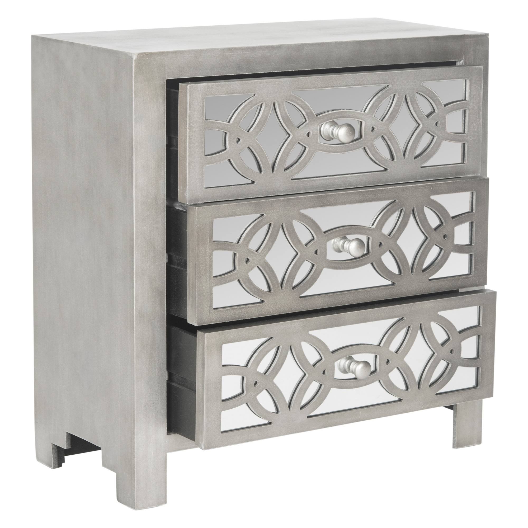 Grey 3 Drawer Chest E113